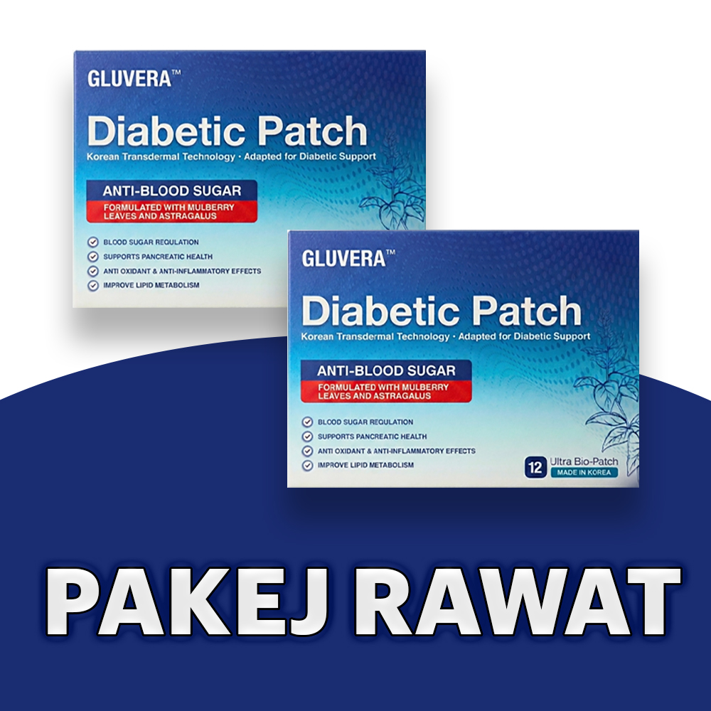 PAKEJ RAWAT ( 2 KOTAK GLUVERA DIABETIC PATCH )